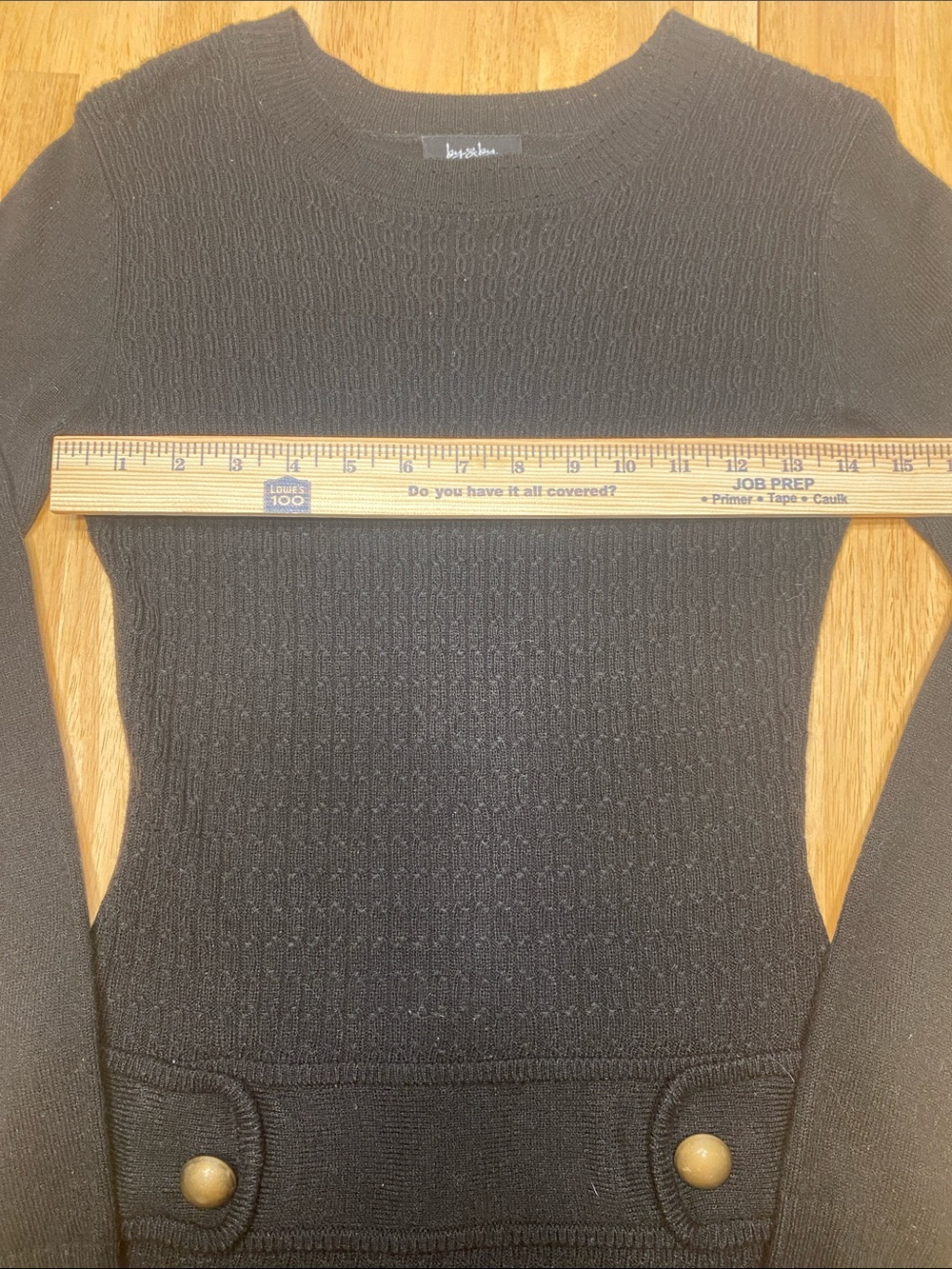 Black Long Sleeve Sweater Dress 🖤 y2k Dark Academia Gothic Size Small - Picture 6 of 8